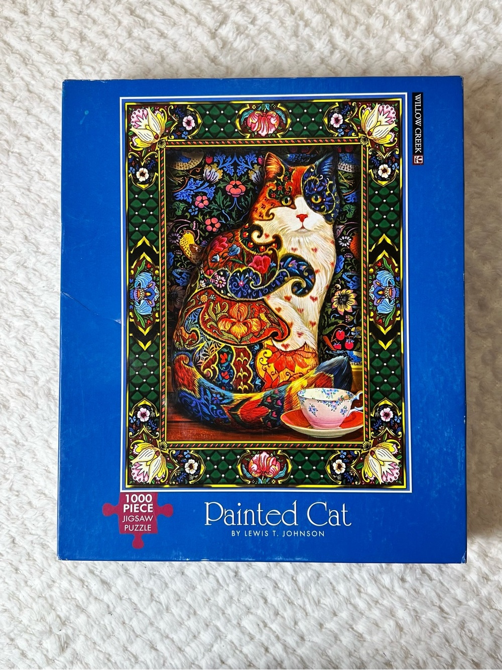 Painted Cat 1000-Piece Jigsaw Puzzle by Willow Creek & Lewis Johnson 20x27”